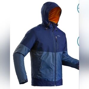 EUC Quechua Decathlon Men’s Rain Winter Trekking Hiking Ski Jacket Navy Size M